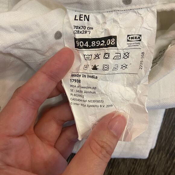 IKEA RODHAKE Baby Blankets (3) Red White Stripe Scalloped Edges Bunny Blankets - Picture 7 of 7